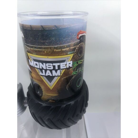Monster Jam Trucks Collectible Plastic Souvenir Cup Piston & Tire - Picture 3 of 14